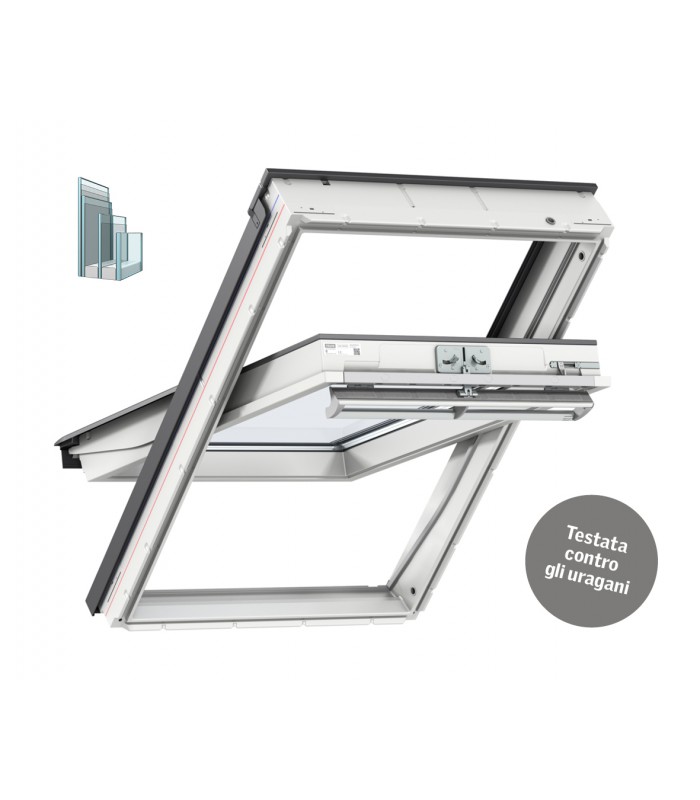 VELUX GGL INTEGRA SOLARE IN LEGNO BIANCA