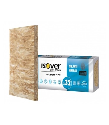 Isolante minerale Isover T70 per coperture ventilate