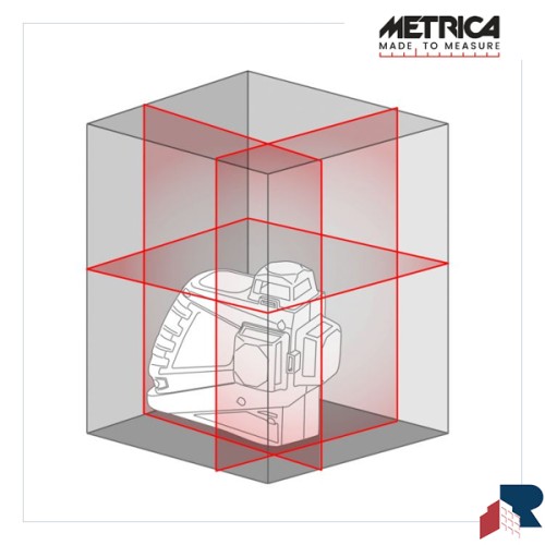 METRICA Livello Laser 3D Verde 61410M Plus