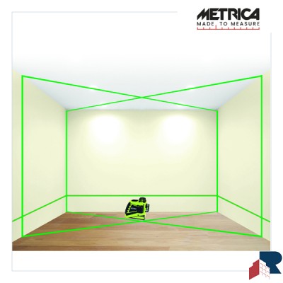 METRICA Livello Laser 3D Junior Verde 61415MPLUS